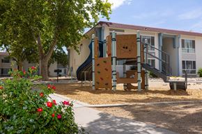 Reno apartment for rent - a playground in front of a building