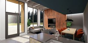 Portland apartment for rent - a living room and dining room in a modern house