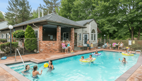 Everett apartment for rent - Apartments In Everett, WA, For Rent - Woodbrook - Gated Outdoor Pool Surrounded By Lush Greenery.