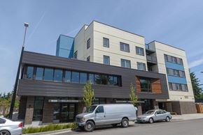 Portland apartment for rent - exterior of building, midrise