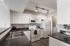 Las Vegas apartment for rent - Renaissance Villas kitchens with wood plank flooring