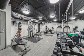 Des Plaines apartment for rent - Resident fitness center with cardio equipment at River 595 Apartments