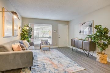 Glendale apartment for rent - an open living room with a couch and a window