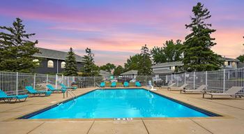 Heated outdoor pool
