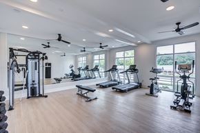 Clarkston apartment for rent - Resident fitness center with cardio and strength equipment at Townes at Clarkston Centre apartments in Clarkston, GA.