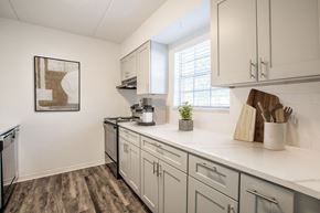 Jacksonville apartment for rent - Kitchen with efficient appliances at Townsend Apartments in Jacksonville near Atlantic Beach, Florida.