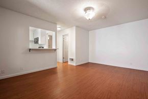 San Jose apartment for rent - San Jose, CA, Apartments - Village of Taxco - Spacious Living Area With Wood-Style Flooring and Access to Kitchen.