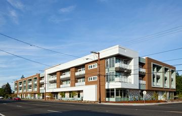 Portland apartment for rent - a new apartment building on the corner of a street