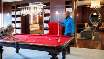 Billiards lounge and library