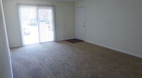 Chesapeake apartment for rent - an empty living room with a sliding glass door
