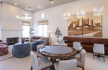 Clubhouse with fitness and social areas