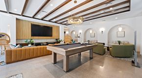 Scottsdale apartment for rent - A room with a pool table and a television.