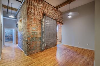 Exposed brick walls*