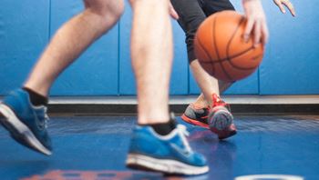 Indoor basketball court