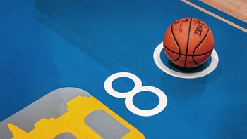 Indoor basketball court