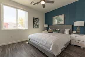 North Las Vegas townhouse for rent - Primary bedroom in North Las Vegas home for rent at Alowyn Homes