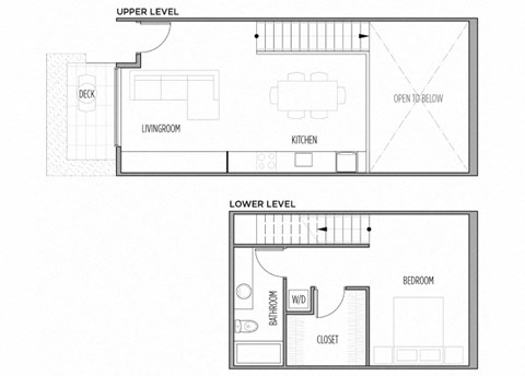 Floor plan for 1 bed, 1 bath, 775 sqft