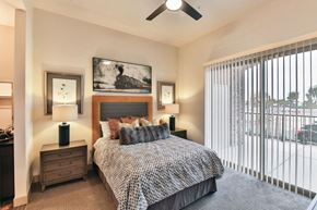Las Vegas apartment for rent - Adobe at Red Rock, Las Vegas Apartments, spacious bedroom with floor to ceiling window