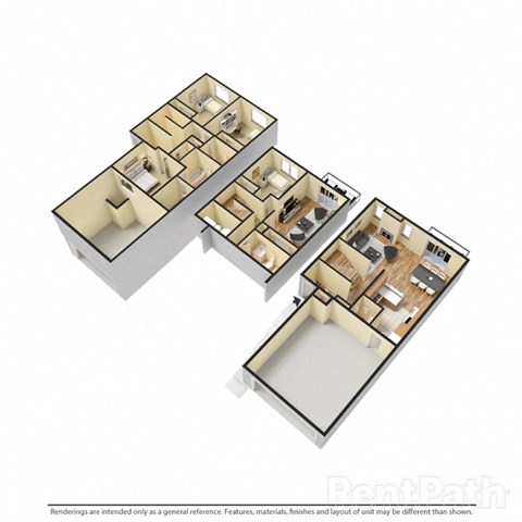 Floor plan for 4 beds, 3.5 baths, 2083 sqft