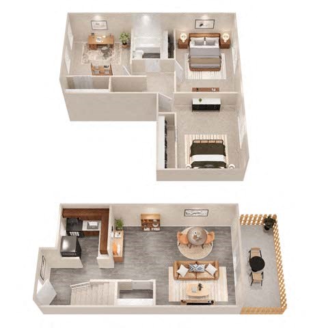 Floor plan for 3 beds, 1 bath, 930 sqft