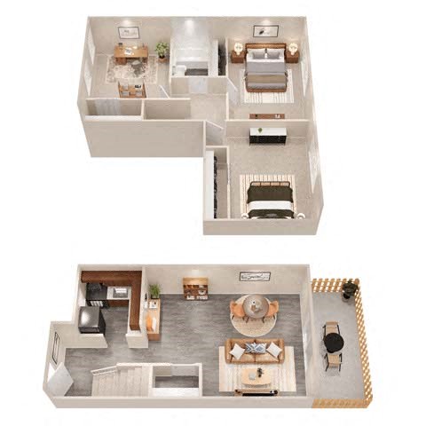 Floor plan for 3 beds, 1 bath, 930 sqft