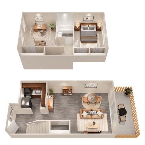 Floor plan for 2 beds, 1 bath, 780 sqft