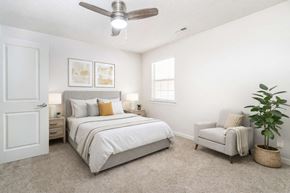 Winston Salem apartment for rent - Modern apartment bedroom with natural light at Sugar Creek Apartments Winston Salem