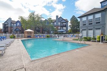 Resort-style pool area