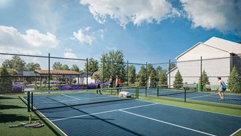 Two pickleball courts