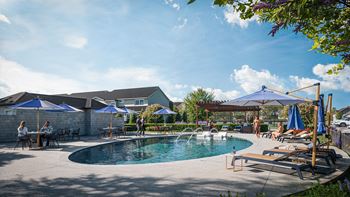 Resort-style pool