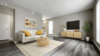 Platinum collection all classic features plus: sleek plank flooring, resurfaced countertops, upgraded cabinetry and hardware, black kitchen appliances, updated led lighting, contemporary wall paint, and more!