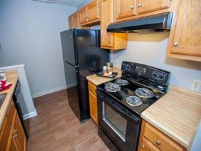 Jackson apartment for rent - apartment kitchen with fridge and range