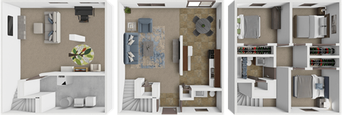 Floor plan for 3 beds, 1.5 baths, 1500 sqft