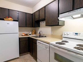Okemos apartment for rent - apartment kitchen with appliances