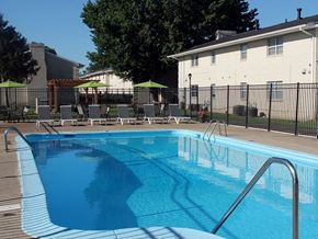 Evansville apartment for rent - apartment pool at Addison Place Apartments in Evansville