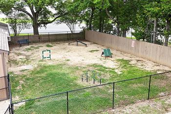 Bark park with agility course
