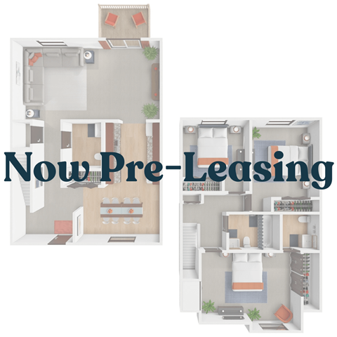 Floor plan for 3 beds, 1.5 baths, 616 sqft