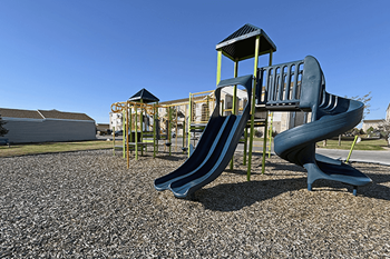 Two colorful playgrounds