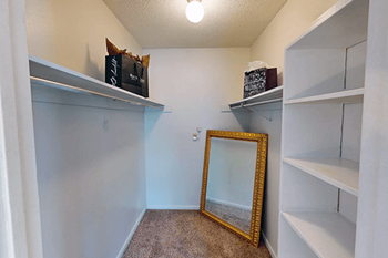 Expansive walk-in closets