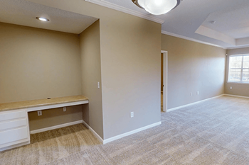 Built-in computer desk