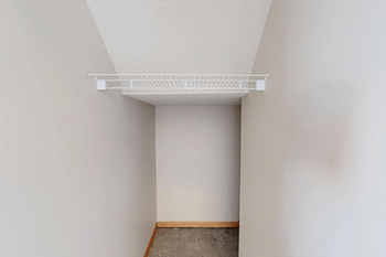 Generous closet space