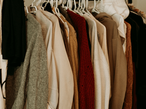 Birmingham apartment for rent - a rack of ties in a closet