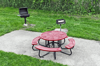 Outdoor picnic area