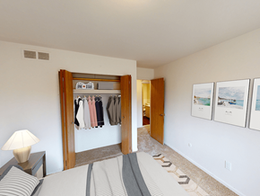 Southfield apartment for rent - Bedroom of apartment in Southfield, Michigan with large closet.
