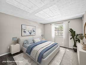 Akron apartment for rent - Apartment bedroom with natural light from big window