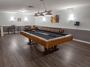 Akron apartment for rent - A pool table in the clubhouse