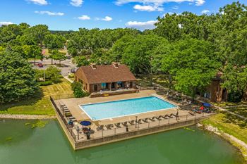 Resort-style swimming pool