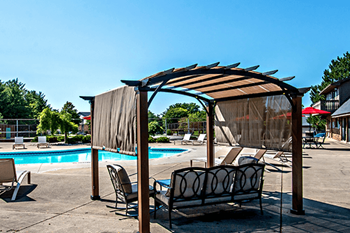 Poolside cabanas