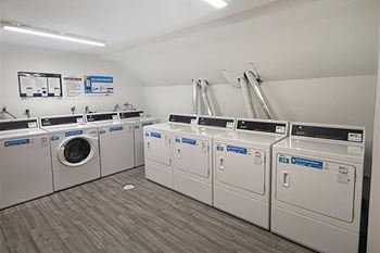 Easy-access laundry center