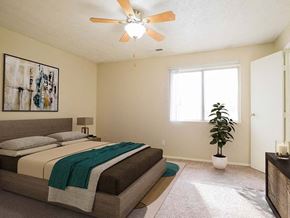 Omaha apartment for rent - Large Bedroom with Window at georgetowne apartments
